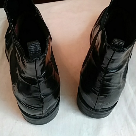 Progetto Black leather ankle boots-sz 7 - Picture 5 of 5